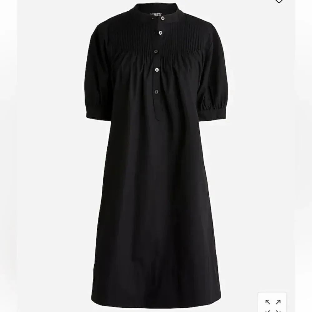 J. Crew Short-sleeve mini shirtdress in cotton poplin